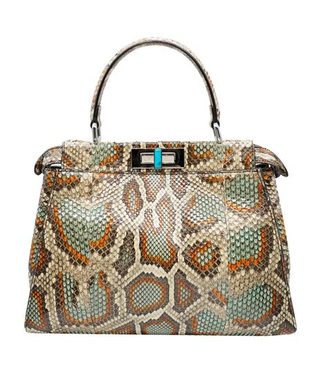 fendi peekaboo multicolor|fendi peekaboo snakeskin.